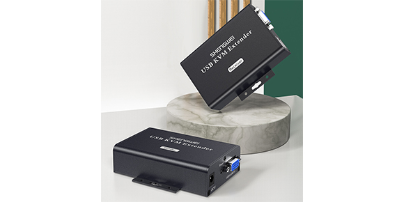 300米usb kvm延長器如何連接使用？