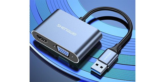 勝為USB轉HDMI/VGA轉接頭UR-602B驅動安裝教程